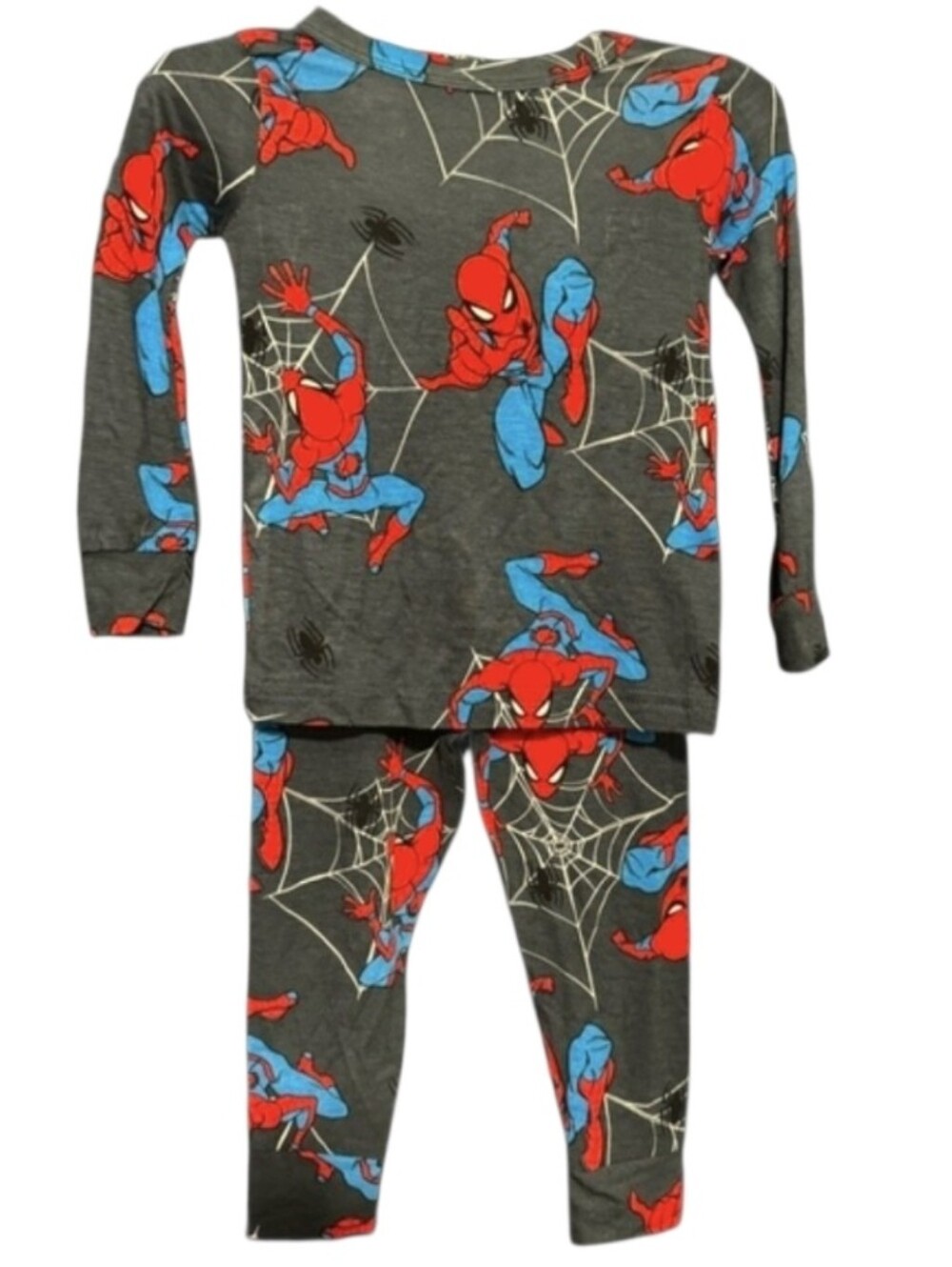 Marvel Spider-Man Kids' Gray/Red Pajama Set-size 18mos NWT